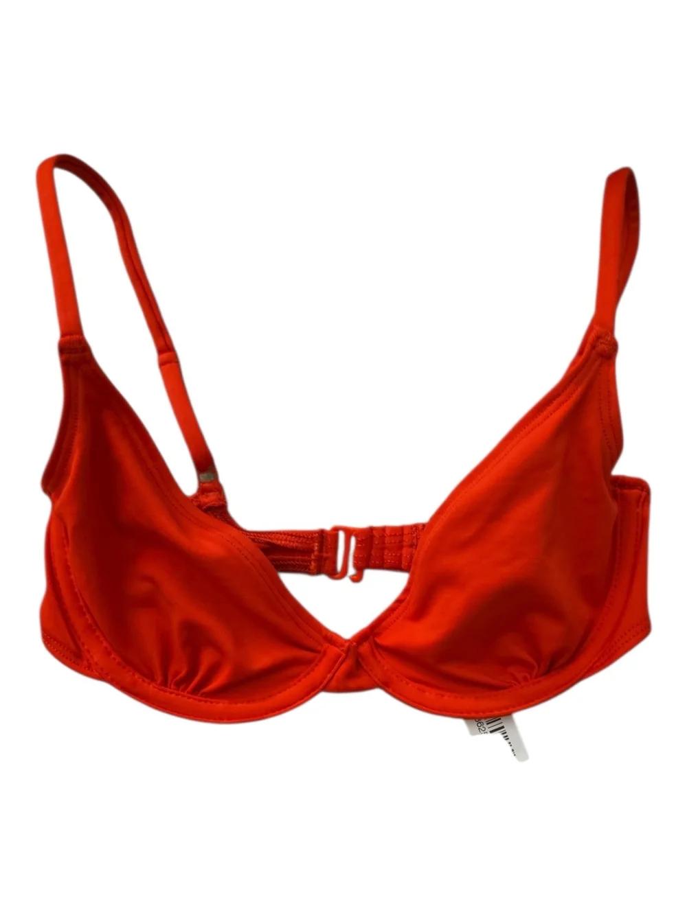 NWT SKIMS Iconic Swim Underwire Bikini Top Red Carmine Size 3 XS